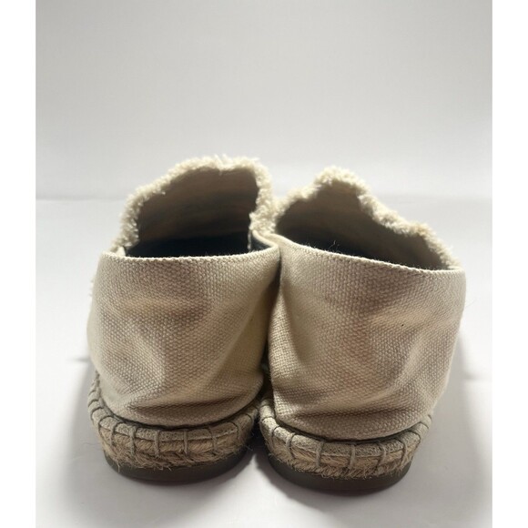 Chanel Espadrilles Canvas Cream and Black CC Logo Cotton Bi-Color Sz 41 US 9/10 - Picture 7 of 11